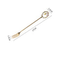 Axyaa Flower Dessert Spoon Fork Set Stainless Steel Coffee Tea Ice Cream Kitchen Tableware