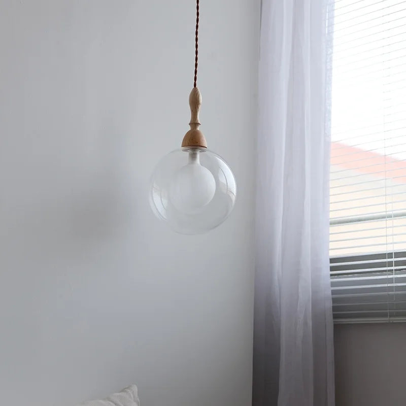 Axyaa Nordic Modern Glass Ball Pendant Light Fixture