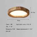 Axyaa Retro Wood Ceiling Light for Bedroom, Living Room, and Study