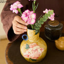 Ceramic Hydroponic Vase by Axyaa: Unique Single Ear Artistic Flower Vase Dried Flower Crafts