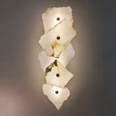 Axyaa Marble Wall Lamp: Luxury Irregular Stone LED Fixture for Indoor Living Room & Dining Room