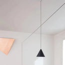 Axya Geometric Pendant Light: Modern LED Hanging Lamp for Living Room & Bedside.