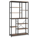 Tribesigns 9-Tier Industrial Bookshelf by Axyaa: 79" Open Shelves Display Storage Shelf