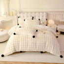 Axyaa Winter Rabbit Velvet Bubble Hairball 4-Piece Set
