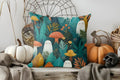 Axyaa Cute Ghosts Campfire Halloween Pillow Cover