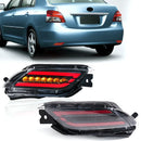 Axyaa LED Rear Bumper Reflector Lights with Start-up Animation and Turn Signal for Toyota Vios