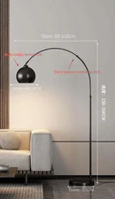 Axyaa Designer Fishing Floor Lamp: Italian Luxury for Living Room Ambiance