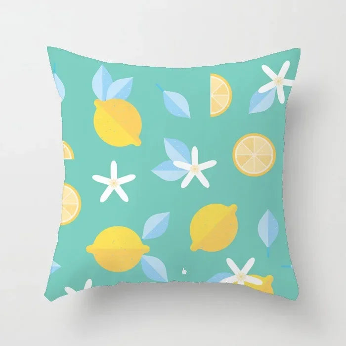 Axyaa Cartoon Watermelon Banana Print Seat Cushion Cover