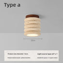 Axyaa Yellow Travertine LED Ceiling Lamp for Elegant Indoor Spaces