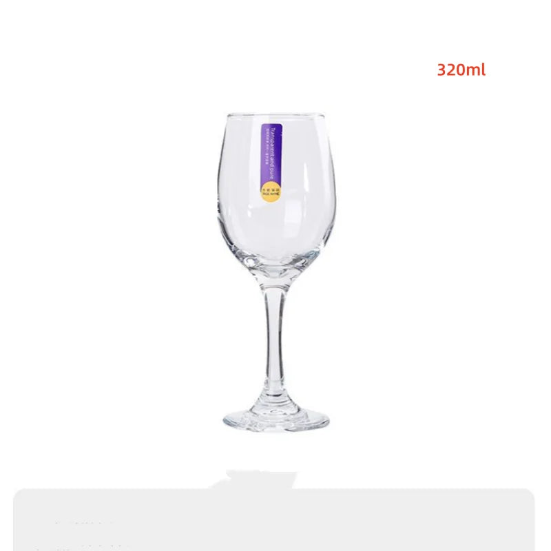 Axyaa 320ml Crystal Red Wine Glass Set for Family Party Home Champagne Glass