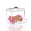Axyaa Clear Cotton Swabs & Pads Holder Dispenser, Bathroom Organizer & Art Supplies Container