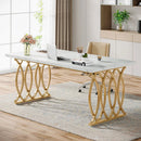 Axyaa Executive Desk: 63" Modern Business Furniture & Conference Table