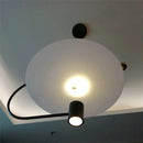 Axyaa Minimalist LED Restaurant Chandelier for Bedroom and Cafe Decor