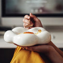 Axya Clouds Heart Plate: Ceramic Food & Jewelry Storage, Teenage Girl Photography Props
