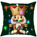 Axyaa LED Nutcracker Tree Pillowcase for Christmas Home Decor