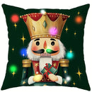 Axyaa LED Nutcracker Tree Pillowcase for Christmas Home Decor