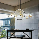 Axyaa White Glass Magic Bean LED Chandelier for Modern Living Room Lighting
