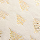 Axyaa Beige Christmas Tree Cushion Cover - 45x45cm Embellished Home Decor Pillowcase