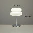 Axyaa Creamy Style Table Lamp with USB Plug, Tri-Color Dimming for Bedroom, Living Room