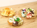 Axyaa Acrylic Fruit Plate Snack & Dim Sum Serving Tray for Melon Seeds and Dried Fruits