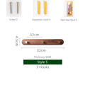 Axyaa Black Walnut Wood Clothes Hook: Stylish Brass Wall Hanger for Bedroom & Foyer