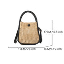 Axyaa Crochet Crossbody Beach Bag - Boho Lightweight Tote with Chain Strap