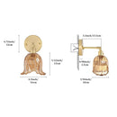 Nordic Brass Glass Wall Lamp by Axyaa - LED Decor Lighting Fixtures