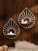 Axyaa Floating Crystal Shelf Display for Boho Home Decor in Living Room