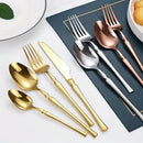 Axyaa Small Waist Gold Cutlery Set - Knife, Fork, Spoon Collection