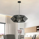Axyaa Rattan Pendant Light: Modern LED Bird's Nest Lamp for Living Room & Restaurant