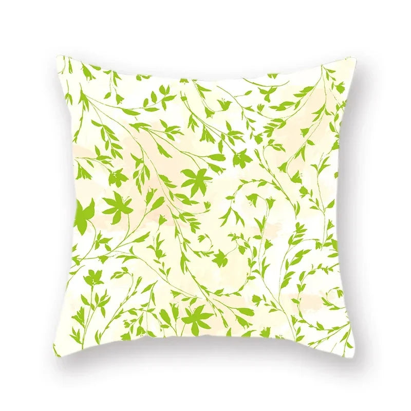 Axyaa Small Flower Pattern Polyester Throw Pillow Cover - 45x45cm