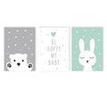 Nordic Style Nursery Wall Art Print for Kids Room Decor by Axyaa