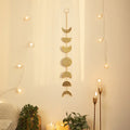 Axyaa Moon Phase Wall Hanging: Boho Home Decor, Modern Art for Bedroom & Living Room