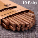 Axyaa Rosewood Chopsticks Set - Reusable Wooden Sushi Sticks, Healthy Kitchen Utensils