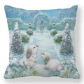 Axyaa Easter Bunny Egg Floral Print Pillowcase