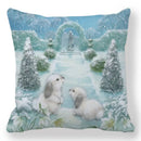 Axyaa Easter Bunny Egg Floral Print Pillowcase