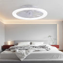 Axyaa Smart LED Ceiling Fan Lights, RGB Dimming, Adjustable Wind Speed, White 45cm