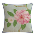Axyaa Vintage Floral Pillow Cover Pink Green 45x45cm