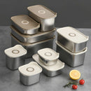 Axya Stainless Steel Japanese-style Crisper Lunch Box with Lid