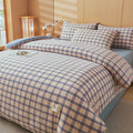 Axyaa Plaid Striped 100% Cotton Comforter Blanket for Warmth & Comfort