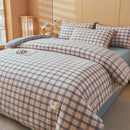 Axyaa Plaid Striped 100% Cotton Comforter Blanket for Warmth & Comfort