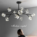 Axyaa Crystal Chandelier Pendant Light for Living Room Dining Room Ceiling Lighting
