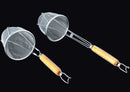 Axya Stainless Steel Mesh Frying Basket Colander for Noodles, Dumplings, and Vegetables