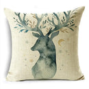 Axyaa Christmas Linen Pillow Cover 45X45CM - Festive Home Decor