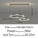 Axyaa Minimalist Ring LED Chandelier for Living Room Modern Pendant Light