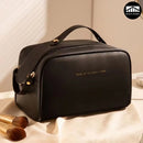 Axyaa High-Capacity Organ Pillow PU Leather Makeup Bag