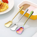 Axyaa Stainless Steel Dessert Spoon Set - Gourd Shape Coffee Yogurt Ice Cream Gift