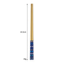 Axyaa Stainless Steel & Wooden Chopsticks Set for Dining