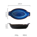 Axyaa Boat-Shaped Ceramic Fish Bowl for Baking, Cheese, and Serving