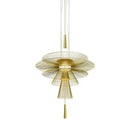 Axyaa Hollow Flying Saucer Chandelier for Modern Restaurant, Designer, Creative, Simple, and Elegant.